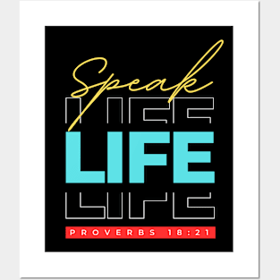 Speak Life | Christian Posters and Art